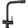 Schock Miscelatore 3 vie a doppio comando VITUS 560027PUR finitura acciaio nero