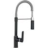 Schock Miscelatore monocomando con doccetta NEW AQUASOFT SXSOFTBK finitura nero e cromato