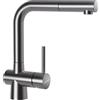 Schock Miscelatore monocomando con doccetta LAIOS CON DOCCIA 517120EDM finitura acciaio inox massiccio