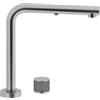 Schock Miscelatore a scomparsa con comando remoto e doccetta AQUADOUBLE UP&DOWN CON DOCCIA SXDOUBS90 finitura inox ottico