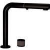 Schock Miscelatore a scomparsa con comando remoto e doccetta AQUADOUBLE UP&DOWN CON DOCCIA SXDOUBSBK finitura PVD nero opaco