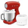 Smeg Summer Sale PRONTA CONSEGNA - Summer Sale: Smeg Impastatrice Full Color SMF05RDEU finitura rosso + Gelatiera SMIC01