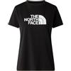 THE NORTH FACE - T-Shirt Slim Half Dome Evolution da Donna - Morbida, Traspirante in Poliocotone - Un Capo Essenziale per Ogni Giorno - vestibilità Slim-TNF Black, L