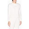 Armani Exchange Felpa da Donna a Maniche Lunghe, con Logo Milano-New York, Colore Bianco, S, ISO, S