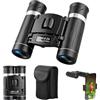 Cozyper Piccolo binocolo 200x25, potente binocolo per adulti, telescopio portatile