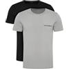 Emporio Armani T-Shirt Uomo 2 Pack Girocollo Stretch con Logo