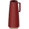 Tramontina Caraffa Termica in Plastica con Coperchio in Vetro Colore Rosso Exata 1L