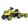 Smoby Farmer XL Pedal Tractor + Trailer - Green