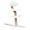 Stokke Nomi® Seggiolone Pappa Evolutivo in Legno, Naturale Bianco | Seggiolone evolutivo in legno, regolabile senza attrezzi, favorisce una seduta attiva, da 6 mesi.