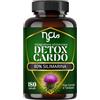 Nyclo Cardo Mariano 550 mg 80% Silimarina - 180 Capsule con Tarassaco e Carciofo | Formula botanica con cardo mariano,180 capsule vegetali HPMC, adatte a vegani.