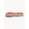 Westwing Collection Divano angolare 4 posti Allpa - Terracotta