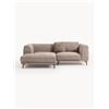 Westwing Collection Divano angolare 3 posti Allpa - Marrone chiaro