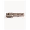 Westwing Collection Divano angolare 4 posti Allpa - Marrone chiaro