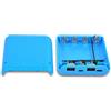 HEIBTENY Kit di power bank fai da te, custodia porta batteria a 4 slot scatola di ricarica USB C, custodia portatile per batteria con fissaggio a vite, cella piatta, compatibile per esterni (blu 5 V 2,4 A)