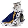 Lovelyshop Pet Mantello di pelliccia per cani di serie Lux, per Carnevale Festa di Compleanno Halloween re regina principe Cosplay S Blu
