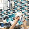 A.Monamour Adesivi per Piastrelle da Parete Adesivi per Mattonelle Autoadesivo Mosaico Stile Marmo Pietra Mattone Effetto 3D Impermeabile PVC Decorazione Murale per Cucina Bagno Lavanderia 15cmx30cm