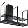 FABER Cappa ad isola sospesa T-Shelf EV8 BK Matt A180/2 nera opaca Faber