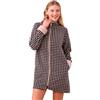 Noidinotte; more than pyjamas Noidinotte - Vestaglia donna micropile articolo poule. - S Nero Beige