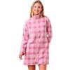 Noidinotte; more than pyjamas Noidinotte - Vestaglia donna micropile articolo cuoricino. - L Rosa