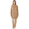 Noidinotte; more than pyjamas Noidinotte - Vestaglia donna invernale in coral articolo animalier. - XL Beige