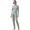 Noidinotte; more than pyjamas Noidinotte - Pigiama Donna Invernale in Caldo Cotone Articolo Morning. - S Verde