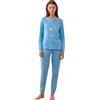 Noidinotte; more than pyjamas Noidinotte - Pigiama Donna Caldo Cotone Articolo Pois. - XS Blu