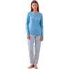 Noidinotte; more than pyjamas Noidinotte - Pigiama Donna Caldo Cotone Articolo Poule. - S Azzurro
