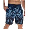 Arcweg Pantaloncini da Uomo per Nuoto Pantaloncini da Bagno Asciugatura Rapida Shorts da Spiaggia Lunghi con Multi-Tasche Surf a Righe