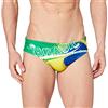 TurboTronic - Costume da Bagno Unisex, Verde, L
