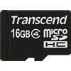 Transcend - Scheda di memoria flash - 16 GB - Classe 4 - microSDHC