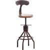 CLP Sgabello da bar CLP Hanam regolabile in altezza, color bronzo