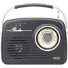 Silva Homeline SILVA SCHNEIDER Radio 20W FM USB SD scheda di memoria nera MONO 1965 NERO