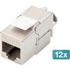 Digitus DN-93615-12 DIGITUS CAT 6A Keystone Modul geschirmt werkzeugfrei. 12 Stk