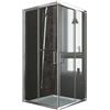 Idralite Box Doccia Quadrato 90x90 H185 Trasparente 6mm mod. Alabama