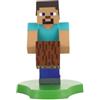 Cableguys Minis Minecraft Steve Porta Telefono e Auricolari - Supporto Cellulare da Tavolo e Comodino, Poggia Auricolari per Smartphone e Piccoli Dispositivi, Accessori Scrivania Gaming