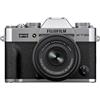 Fujifilm X-T30 III + 15-45mm - silver - garanzia FUJIFILM ITALIA 2 anni