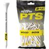 PrideSports Pride Professional Tee System - Golf PRO Length 2 3/4 - 100 Count, White/Yellow