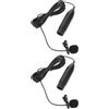 Set of 2 Microfono Lavalier Indossabile Accessori Per Apparecchiature Audio