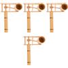 4 Pack Cricchetto Di Bambù Giocattolo Per Bambini Strumenti Musicali