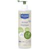 Mustela Gel Detergente Bio Vegano Con Olio di Oliva, Aloe Vera e Glicerina, Corpo e Capelli, Neonati, Tutta la Famiglia - Detersione Delicata Senza Seccare, 99% Ingredienti di Origine Naturale (400ml)
