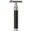 MÜHLE Muhle Rocca R96 Manico nero | Rasoio di sicurezza con accenti in metallo, con lama classica, di alta qualità, durevole, per barba, viso, corpo