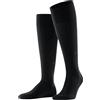 Burlington Leeds M Kh cotone lana al ginocchio tinta unita 1 paio, Calzini lunghi Uomo, Nero Black 3000, 40-46