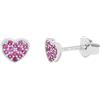 TOM TAILOR - Orecchini da Ragazza in Argento 925 - con Zircone - Orecchino a Perno a Cuore - TT-E0031