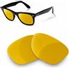 lenti polarizzate di ricambio newpolar per ray ban 2140 misura 50 colore giallo