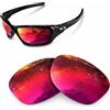 newpolar lenti di ricambio polarizzate newpolar per valvola oakley 009236 rosso rubino