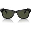 Ray-Ban RB2140 901 - Occhiali da Sole Unisex in Acetato Nero con Lenti Verdi G-15