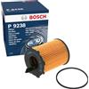 Bosch Automotive Bosch Filtro Olio per Auto P9238 - Filtro di Ricambio | Protegge l'olio motore da fuliggine e da particelle metalliche - Offre una lubrificazione efficace del motore