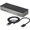 Startech.Com HUB 5 in 1 Docking Station USB A e USB C con Pd 85W Grey DK31C3HDPDUE