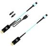 Techly Cavo Extender HDMI 2.0 Techly su in Fibra Ottica MPO 100m Verede-Nero