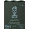 SMLT SM-LT Blocco a spirale, formato A5, 20 fogli, 165 gsm, colore: nero